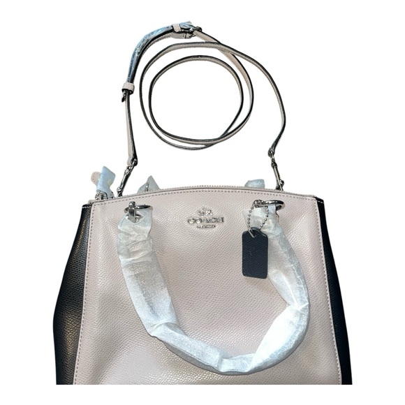 NWOT Coach Elegant Black and White Satchel (Retail $425) - Picture 5 of 6